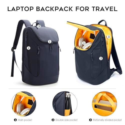 BANGE Commute backpack can hold 15.6 inch laptop,Flight approved carry on backpack for men and woman - Image 2