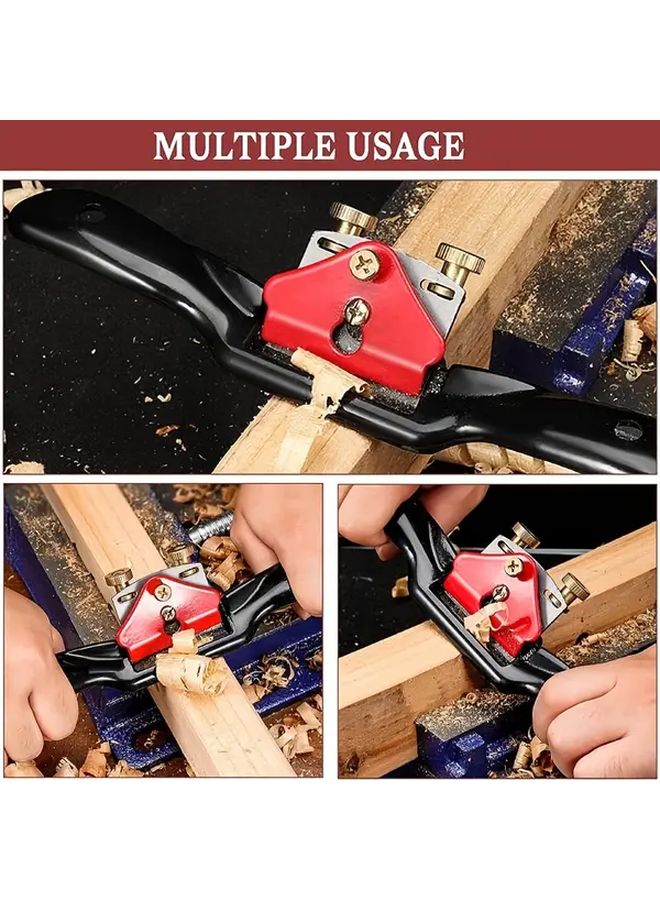 Red 9 Inch Adjustable SpokeShave Woodworking Hand Plane Planer Tool - Image 2