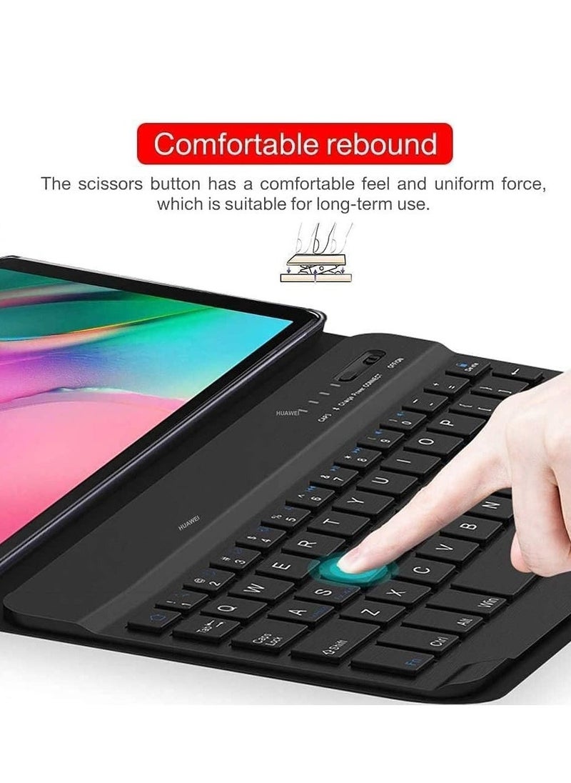 JAJEEK New Keyboard Case Compatible with Galaxy Tab S6 Lite ( – Detachable Wireless Keyboard with Pen Holder, Foldable Cover, and Adjustable Viewing Angles - Image 2