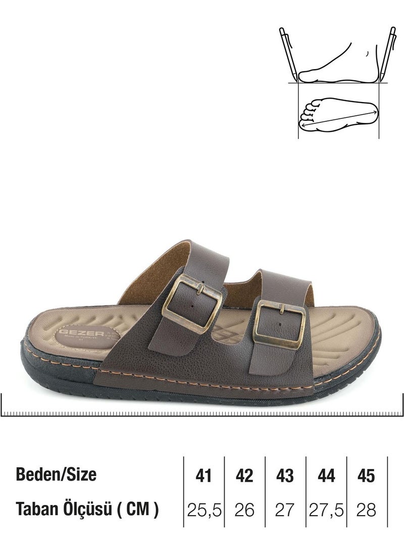 Men's Summer Artificial Leather Two Buckle Adjustable Comfortable Sole Daily Slippers - pzsku/Z78D80EB3D9CE344F224AZ/45/_/1741617242/dc60a7de-e116-4906-b8dc-daccab0cc88c