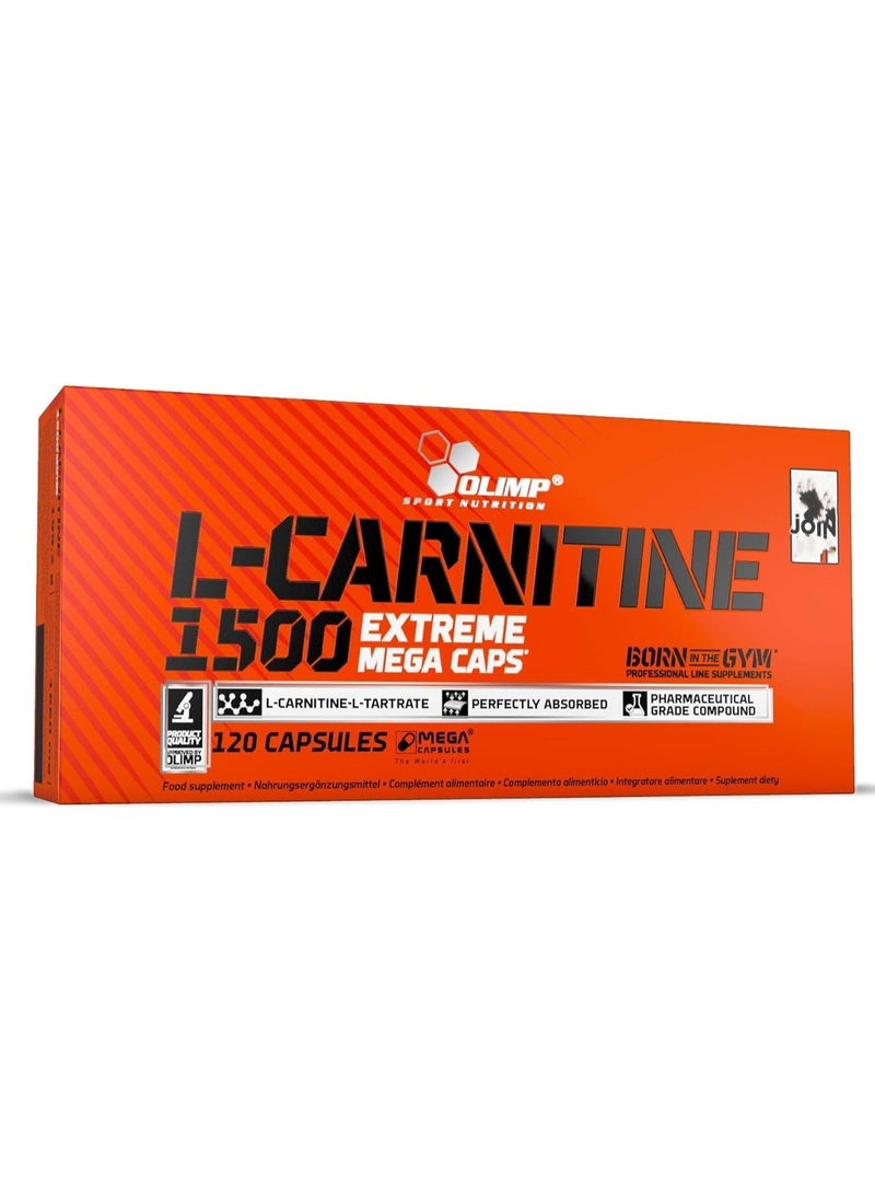 Olimp L-Carnitine 1500 Extreme, 120 Capsules - Image 1