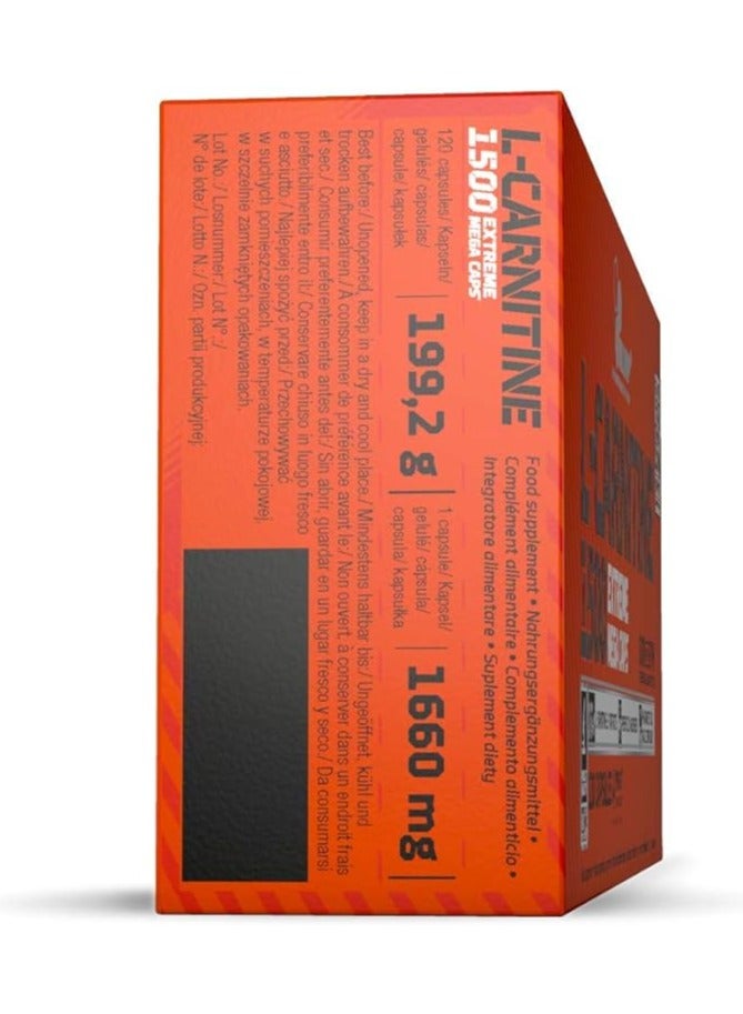 Olimp L-Carnitine 1500 Extreme, 120 Capsules - Image 2