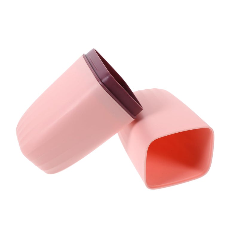 Portable Travel Toothbrush Case With Ventilation And Toothpaste Holder Compact Camping Cup - Image 2