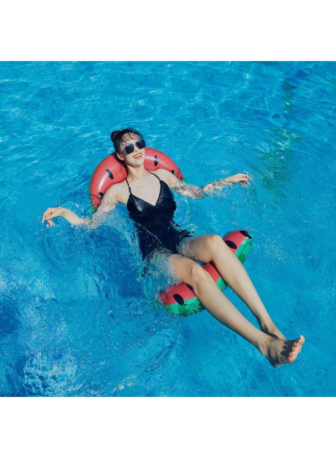 Jialan Spot Inflatable Hammock Foldable Dual-use Backrest Stripe Floating Row Water Amusement Inflatable Recliner Floating Bed-Outer Diameter After Inflation:Complimentary Push Pump-Inside Diameter After Inflation:4 Tube Oblique Stripe Green Floating Bed
