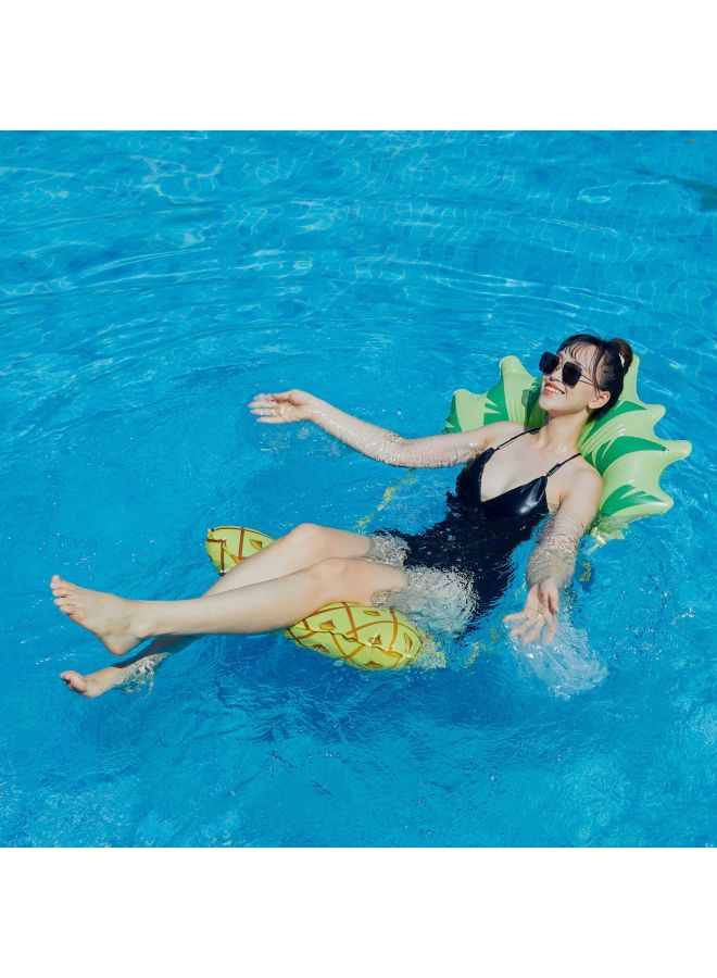 Jialan Spot Inflatable Hammock Foldable Dual-use Backrest Stripe Floating Row Water Amusement Inflatable Recliner Floating Bed-Outer Diameter After Inflation:Complimentary Push Pump-Inside Diameter After Inflation:4 Tube Oblique Stripe Green Floating Bed