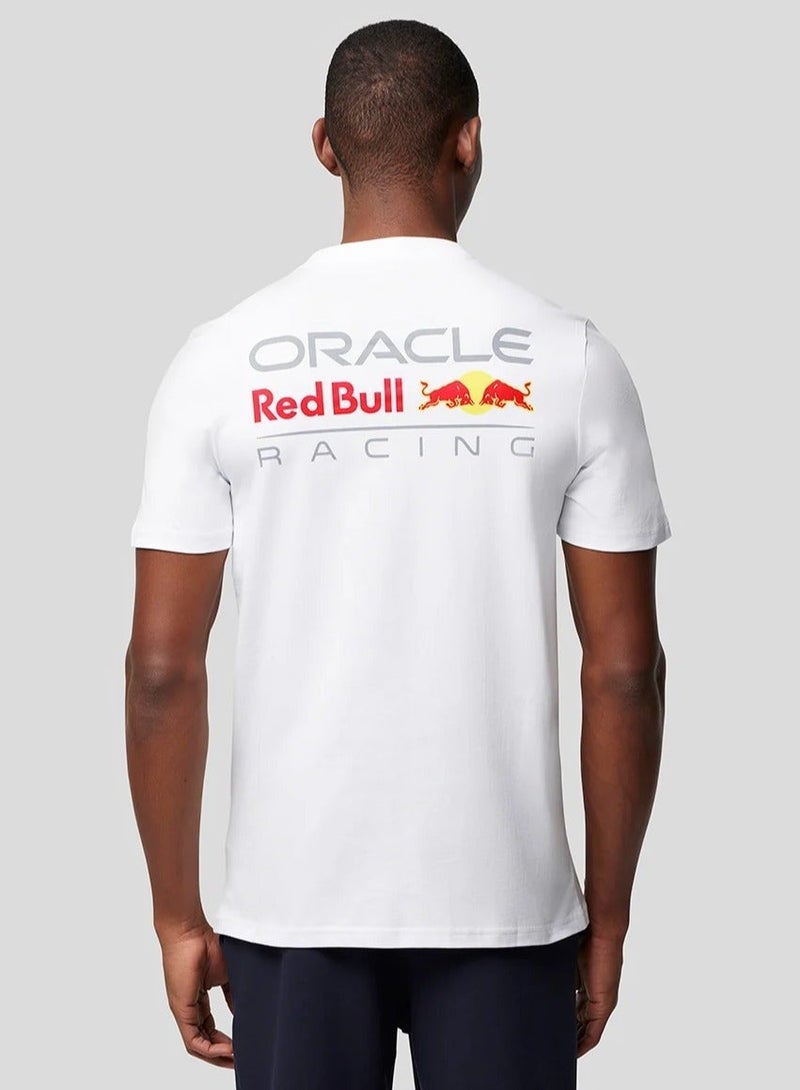 Red Bull تي شيرت أبيض بشعار ريد بُل ريسينغ F1 بالألوان الأساسية - Image 5