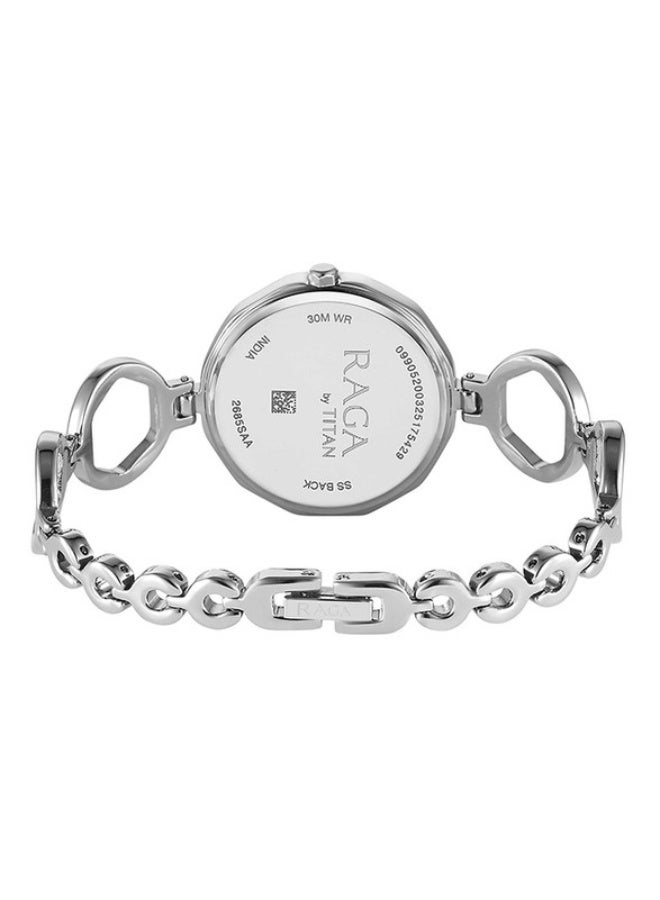 Titan Raga Analogue silver round dial silver Strap watch for Women - Image 5