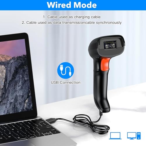 Symcode USB Barcode Scanner Handheld Wired Automatic Bar Code Scanner with Long USB Cable for Mobile Payment, Convenience Store, Supermarket, Warehouse - Image 4