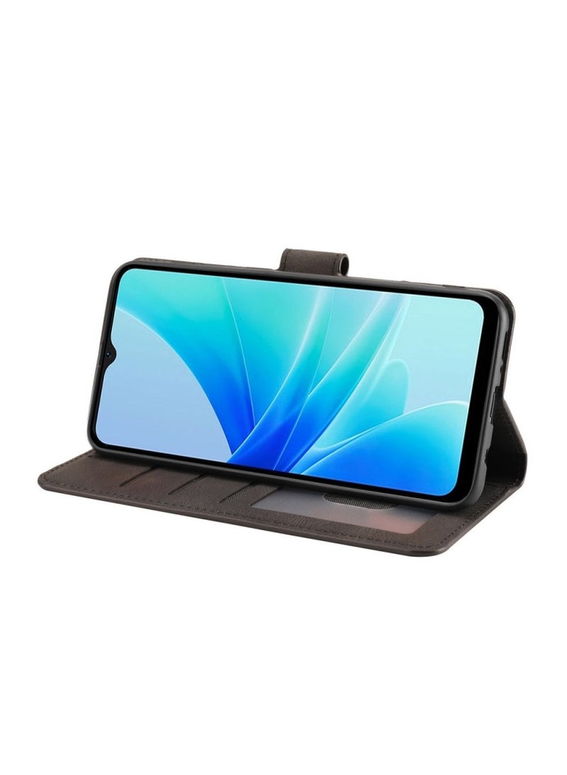 For Apple iPhone X/Xs Flip Full Leather Wallet Card Slot Case wiith Kickstand , with Strap Magnetic Closure , Included Internal Tpu Silicone Case, High Protective Apple iPhone X/Xs (5.8") (Black)  - Image 3