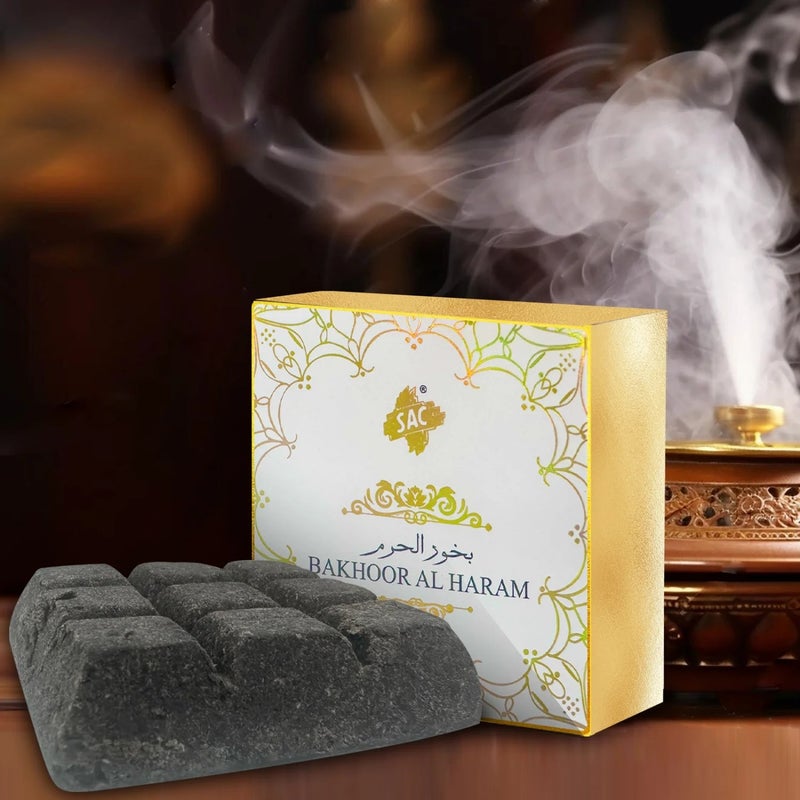 Premium Sandalwood Aloes Oud Powder Musk Perfumery Sugar 9 Bricks Mixed Flavor Assorted Scents Backflow Incense for Yoga Meditation - Gold White - Image 4