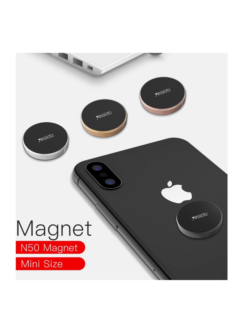 Yesido C38 High Quality Car Accessories Magnetic Phone Holder Car Holder 4 Magnet Black - Image 2