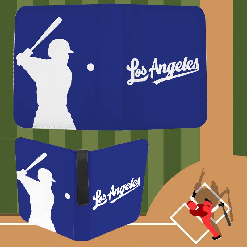 KivolFun Baseball Card Binder with Sleeves 900 Pocket  Los Angeles Baseball Card Holder for Trading Cards Baseball Collector Album Sports Card 3 Ring Binder Storage Book Folder Organizer for Kids Gift  - Image 5