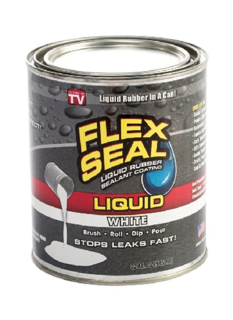 UV Resistant Liquid Rubber Sealant Coating White 945 ml LFSWHTR32