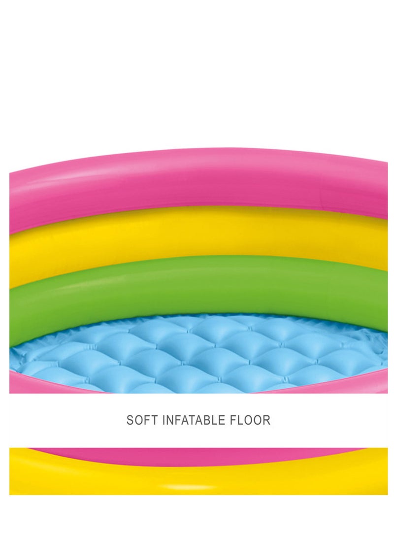 INTEX Sunset Glow Inflatable Kiddie Pool -34x10inch  - Image 2