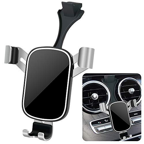 musttrue LUNQIN Car Phone Holder for Mercedes Benz C-Class 2019 2020 2021 C300 C63 C43 & GLC-Class 2020 2021 2022 GLC300 GLC63 GLC43 Auto Accessories Phones Mount Cell Cellphone Mobile Cradle Charging Bracket - Image 1