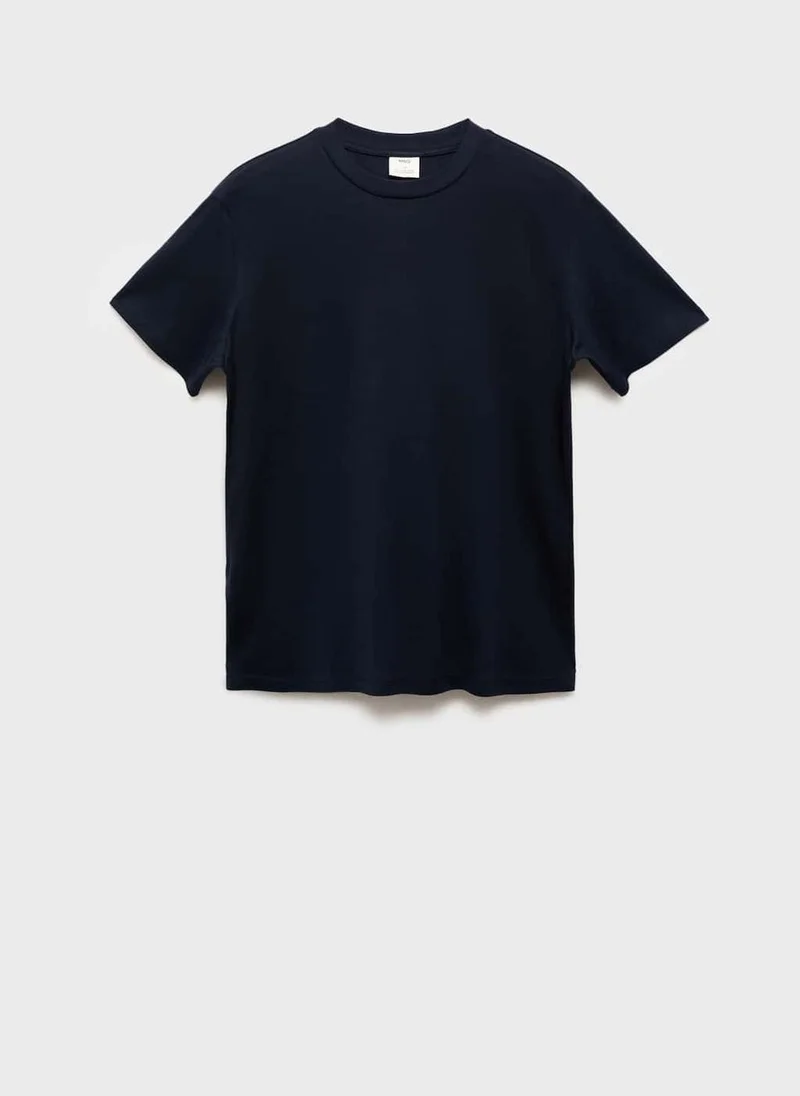 Mango Man Casual Cotton Slim-Fit T-Shirt