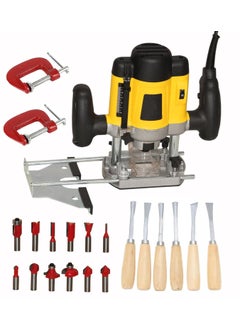 Digital Craft Digital Craft Electric Multifunction Woodworking Carving Machine Trimming Machine Slotting Machine Furniture Processing Tools Electric Router Machine kit2 G Clamp6Pc Wood Carving Set  - Image 1