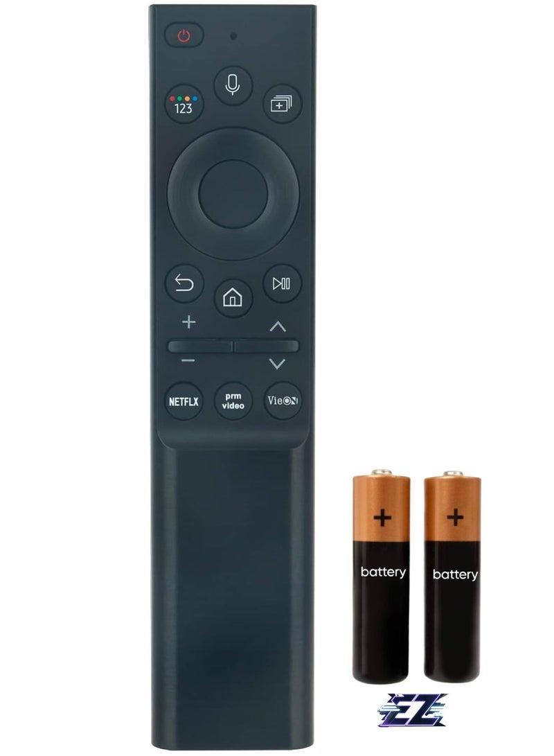 PopZa BN59-01357G Voice Replacement Remote Control Compatible with Samsung BN5901357G Solar Remote Control TV QN43Q6DAAFXZA QN50Q6DAAFXZA QN55Q8DAAF QN55Q6DAAFXZA QN60Q6DAAFXZA with battery - Image 1