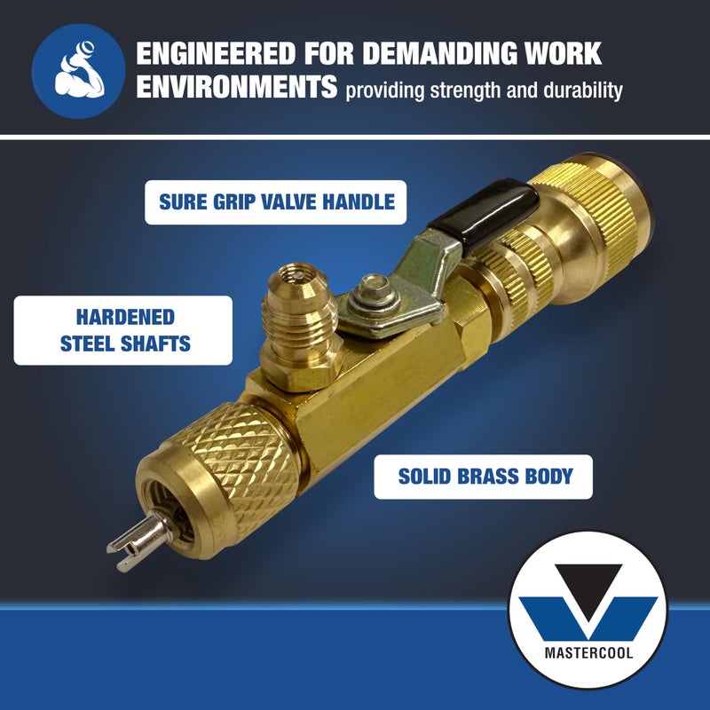 Mastercool 91496 HVAC Valve Core Remover & Installer Tool with Access Port â€“ Full Flow Design for Faster Recovery and Evacuation - Image 5