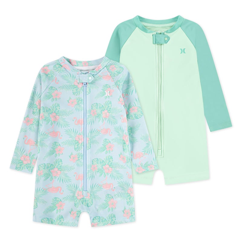 Hurley 2-Pack Long Sleeve Rash Guard Coverall - Image 1