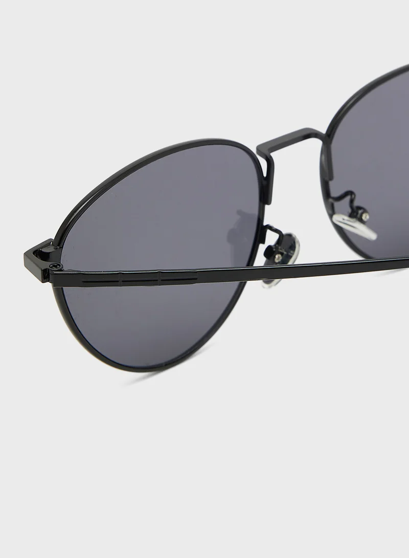سفنتي فايف Casual Round Sunglasses