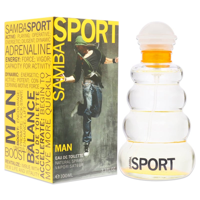 Perfumers Workshop Perfumer's Workshop Samba Sport for Men, Edt Spray, Aromatic, 3.3 Oz - Image 3