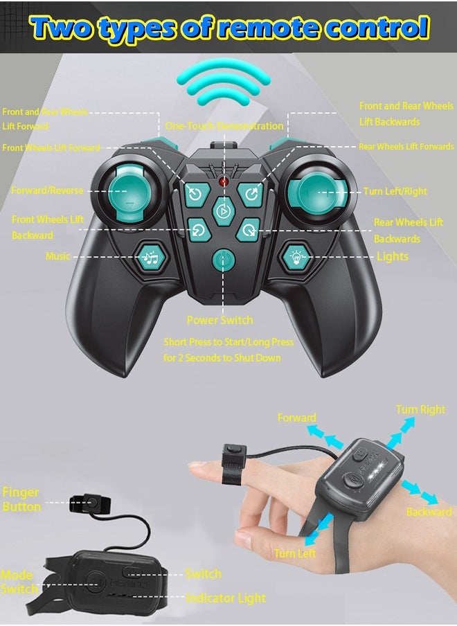VUCATIN Robot Dog 2.4Ghz Remote Control Dog Stunt RC Cars with Music & Light 2 Models RC Robot Toys with Rechargeable Batteries Birthday Gifts for Kids 6+ Years Old  - Image 3