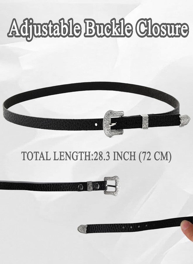 panthra 2 PCS Western Hat Bands for Cowboy Hats,With Buckle Adjustable for Men and Women,Suitable for All Styles of Hats - Image 4