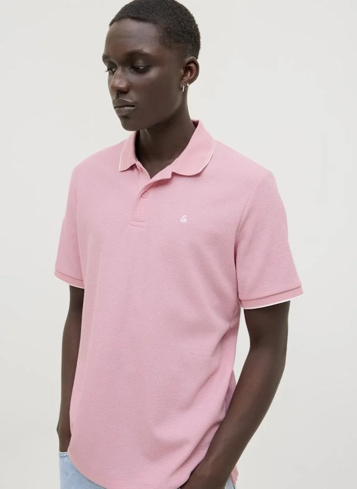 JACK & JONES Logo Print Polo Shirt
