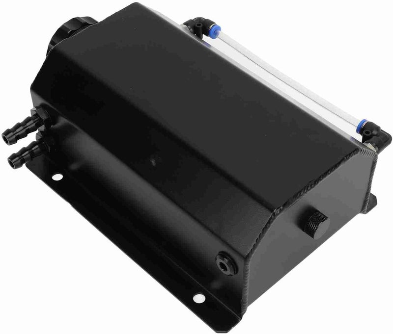 Keenso Efficient Working Coolant Overflow Tank Universal Aluminium Alloy Sturdy Construction Fit for Fit for (Black) - Image 3