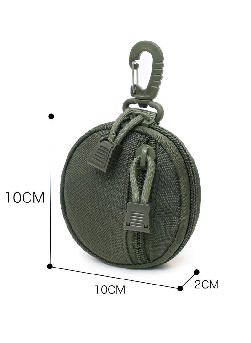 Generic Tactical Waist Bags for Men, Molle Pouch Accessories, Small Round Coin Holder Pouch, EDC Change Purse, Keychain Wallet - Image 3