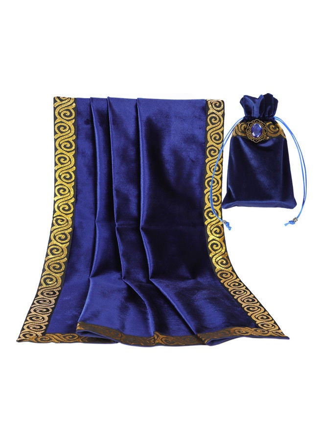 NIBEMINENT Gold Braid Divination Tablecloth With Tarot Card Bag - Image 1