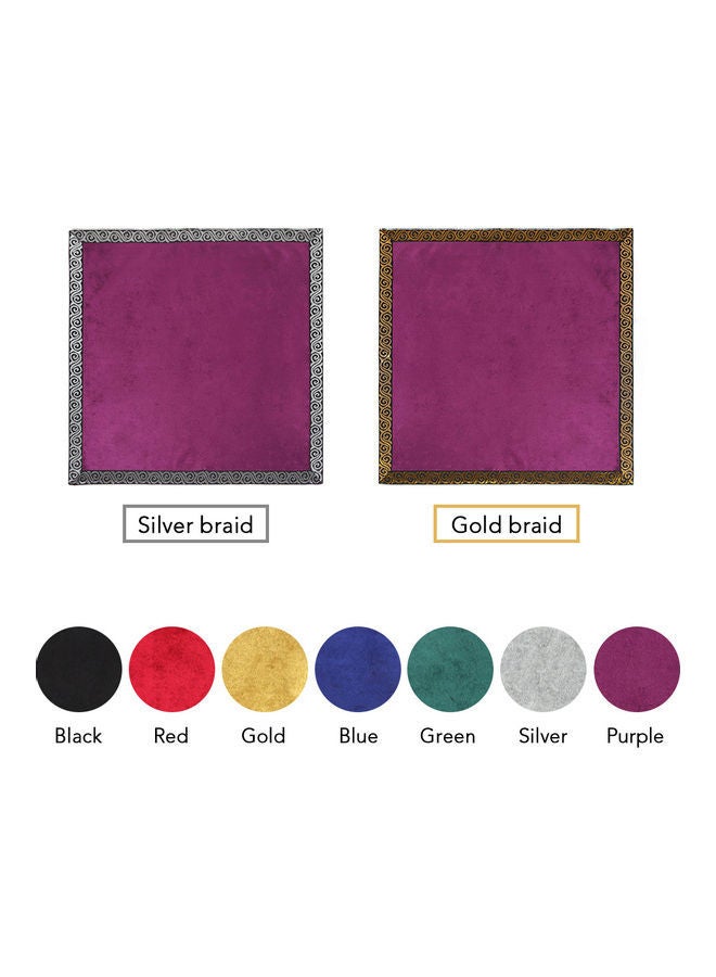NIBEMINENT Gold Braid Divination Tablecloth With Tarot Card Bag - Image 2