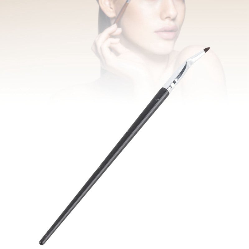 Bent Eyeliner Brush 5pcs Ultra Fine Soft Fiber Head - Ergonomic Lacquered Wooden Handle Multifunctional Makeup Brush for Makeup Artists, Women, Wedding Party, Powder Rooms - Image 3