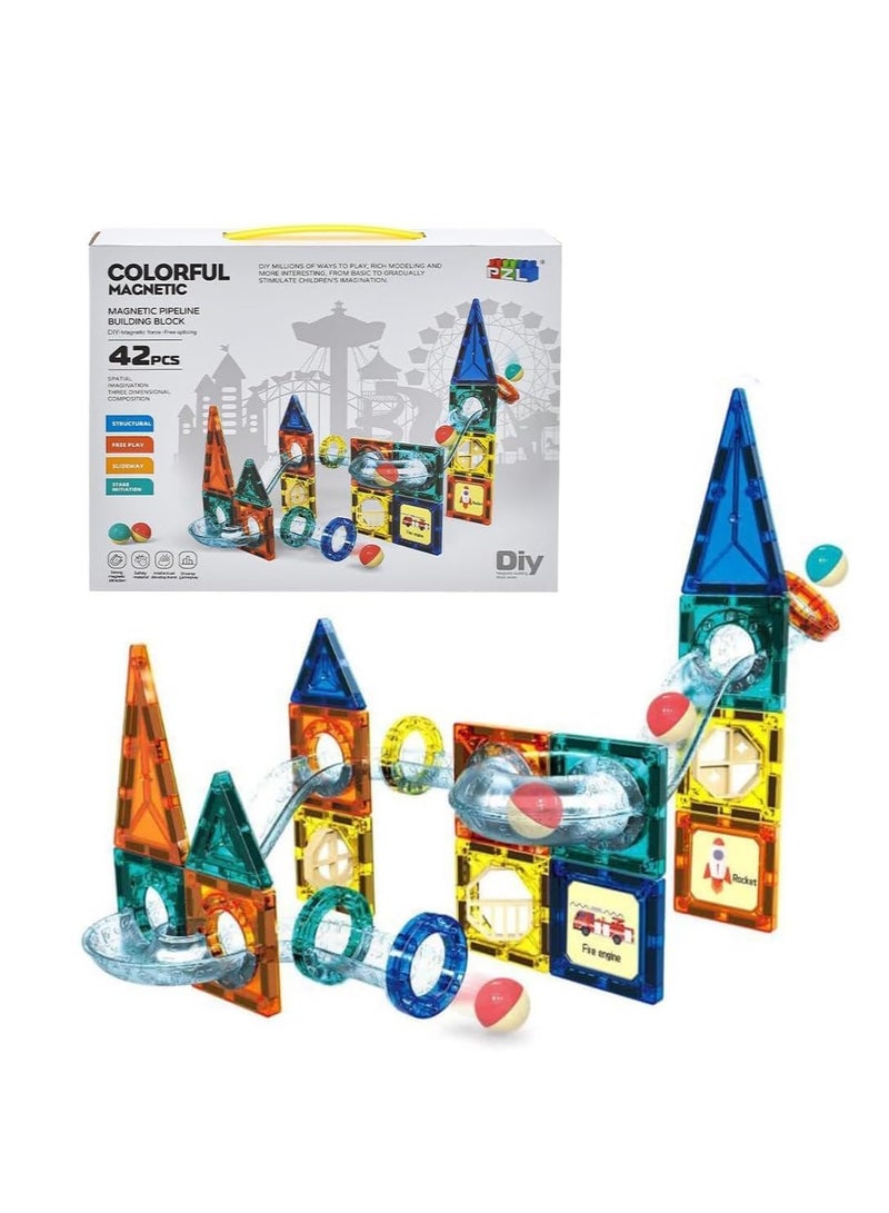 Colorful Magnetic Building Toy - 42 pieces - Image 2