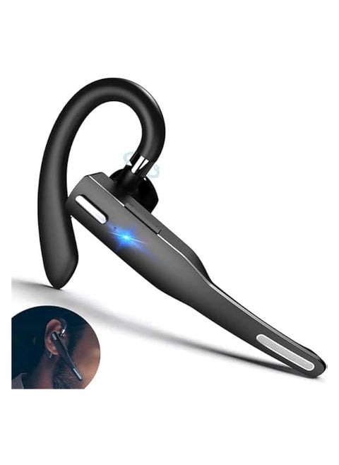 Bluetooth Headset, Bluetooth Headset Handsfree Wireless Bluetooth Earpiece for Mobile Phone V5.1 Headset with Microphone Noise Cancelling 10H Talking Time Bluetooth Headphone Earphone