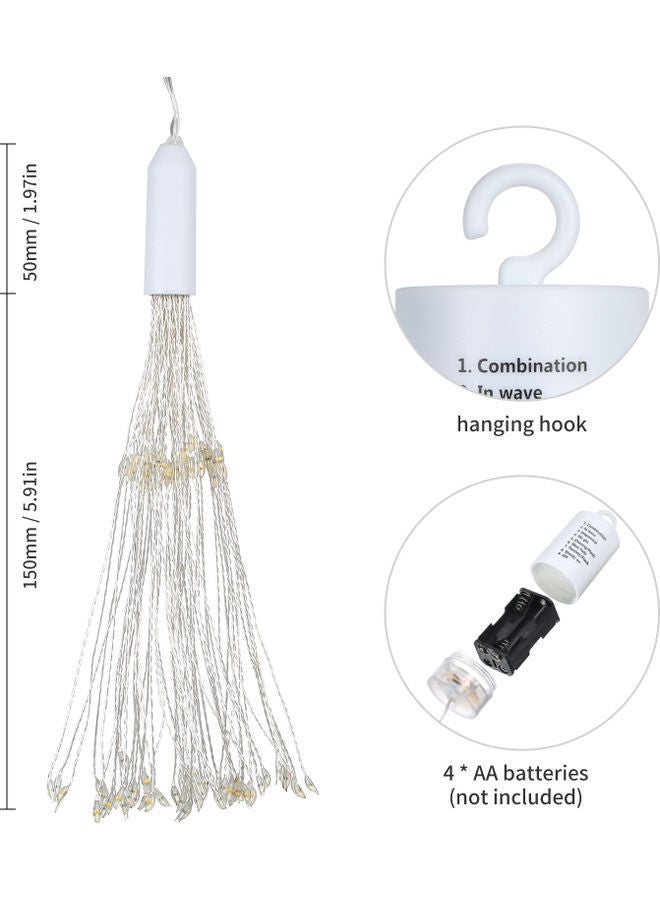 نيبمينينت مصباح LED بتأثير الألعاب النارية الخيالية مع جهاز تحكم عن بعد متعدد الألوان - Image 4