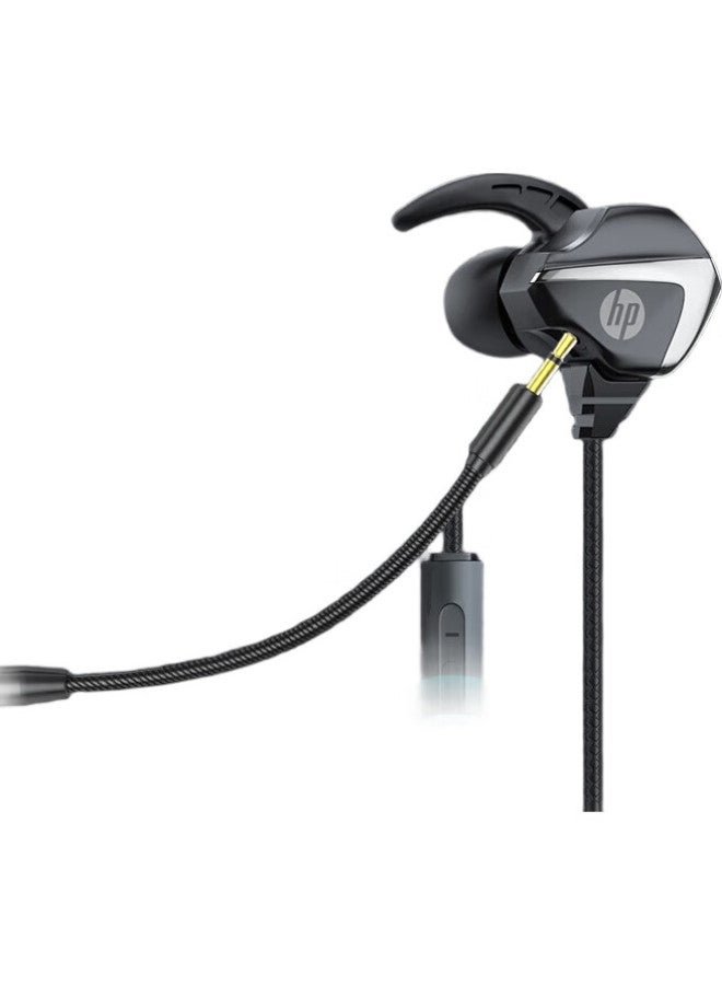 HP سماعة ألعاب سلكية Hp Dhh-3113، سماعات أذن مع ميكروفون، إلغاء ضوضاء ذكي، ميكروفون للهواتف المحمولة وأجهزة الكمبيوتر، الرياضات الإلكترونية، باس عميق، ببجي، سماعات موسيقى، بيضاء - Image 2