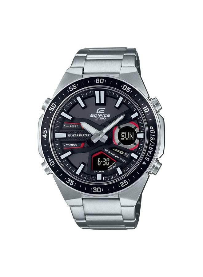 EDIFICE CASIO Stainless Steel Chronograph Watch EFV-C110D-1A4VDF - Image 1