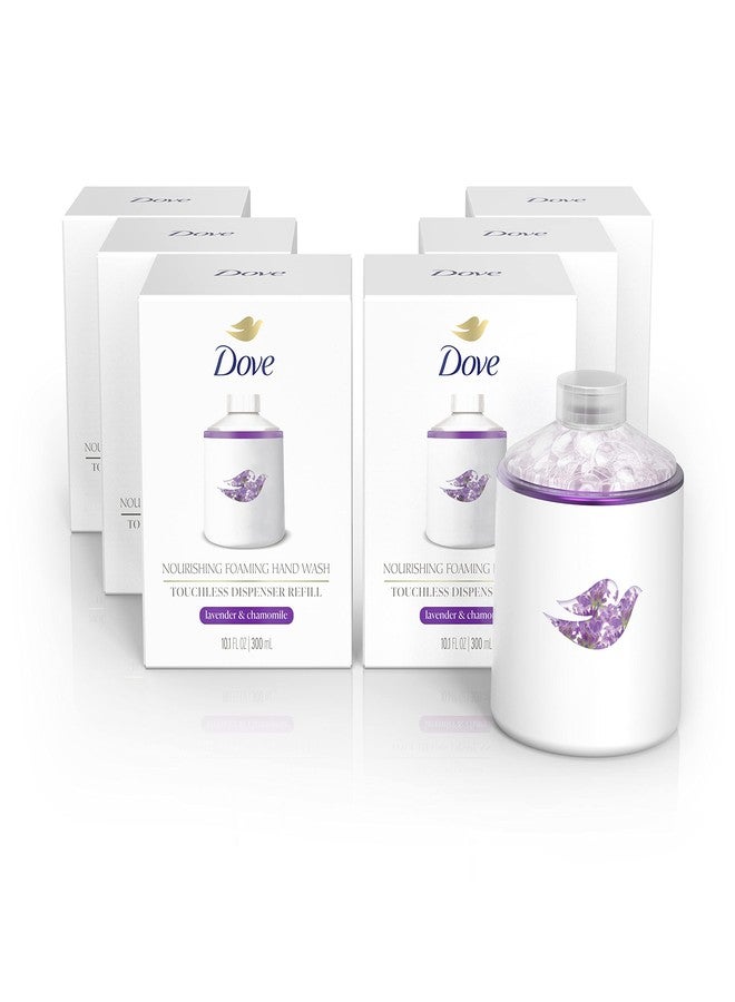 Dove Nourishing Foaming Hand Wash Touchless Dispenser Refill Lavender and Chamomile Moisturizing Hand Wash for Lasting Nourishment 10.1 oz 6-pack - Image 1