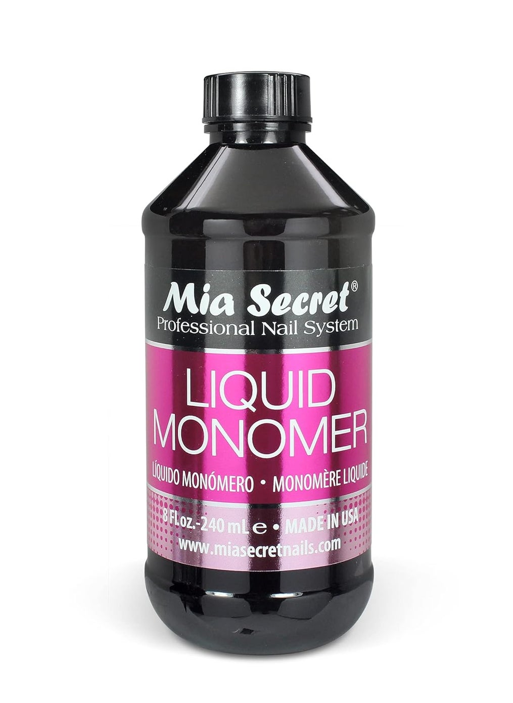 MIA SECRET - Mia Secret 8 oz / 240ml LIQUID MONOMER PROFESSIONAL ACRYLIC NAIL SYSTEM - Image 1