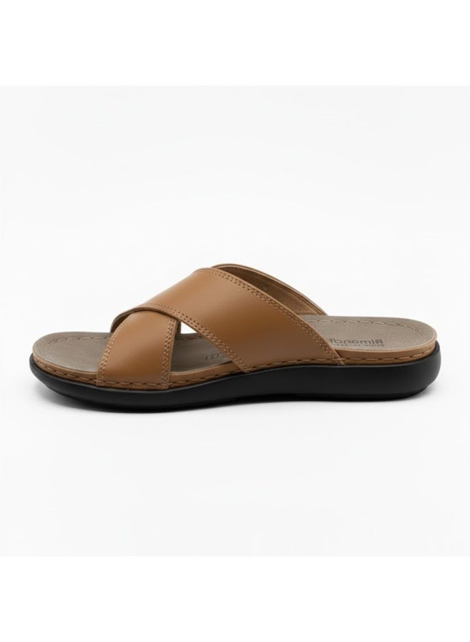 Stylish men's slippers with a modern and comfortable design – genuine leather and non-slip orthopedic sole, available in various sizes and colors. - Image 4