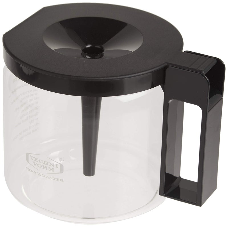 Moccamaster Technivorm 89830 1.25L Glass Carafe, for KBG Brewers, Clear/Black - Image 3
