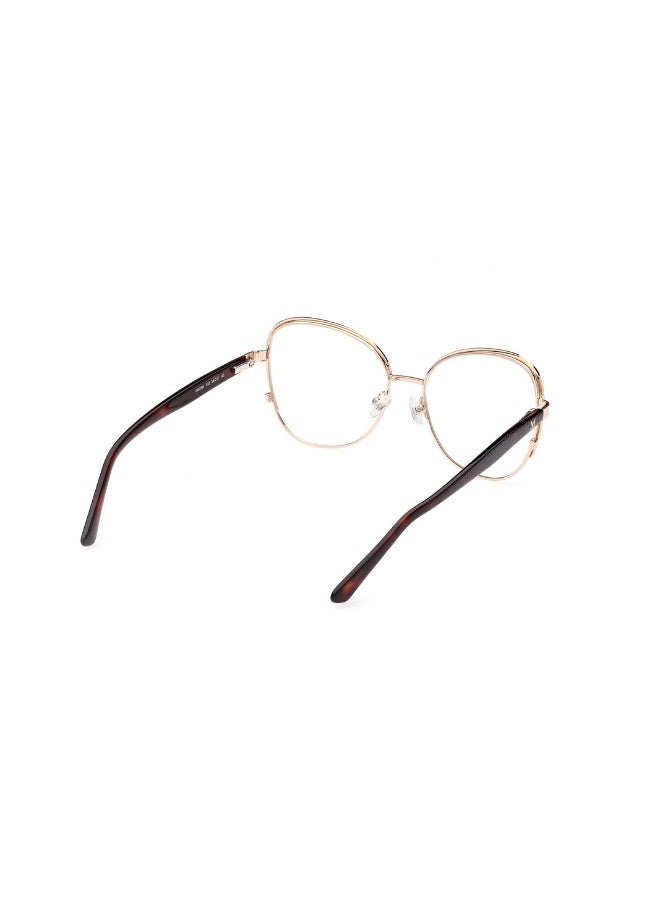 جس نظارة طبية بشكل فراشة للنساء بأذرع من الأسيتات GM0384  مقاس 55 - ذهبي - Image 5