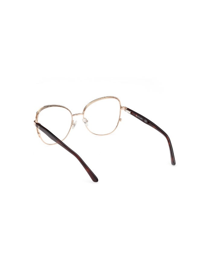 جس نظارة طبية بشكل فراشة للنساء بأذرع من الأسيتات GM0384  مقاس 55 - ذهبي - Image 3