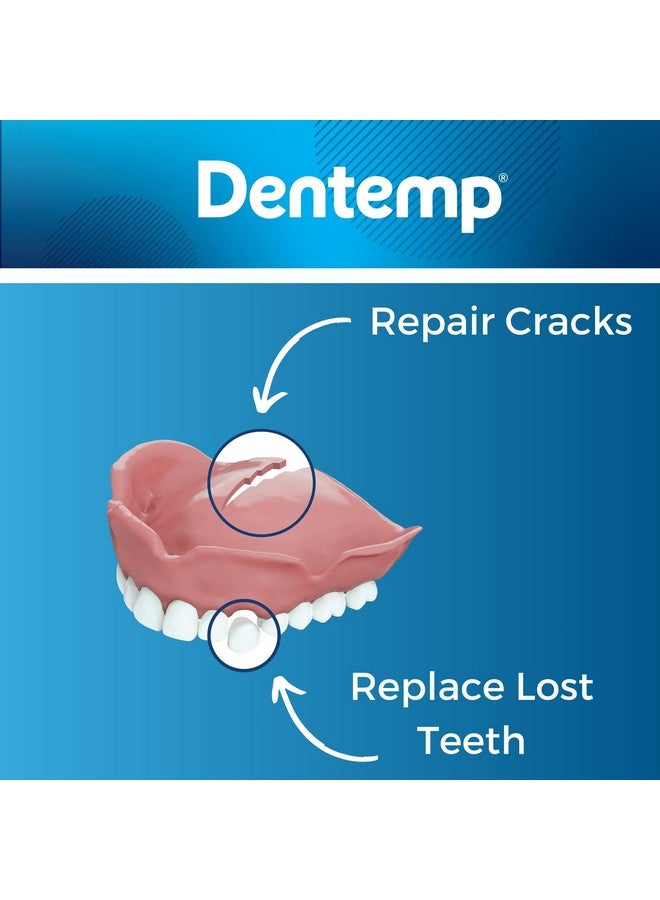 Dentemp Repair Kit - Repair-It Advanced Formula Denture Repair Kit (Pack of 3) - Denture Repair Kit Repairs Broken Dentures - Denture Repair to Mend Cracks & Replace Loose Teeth - Image 4