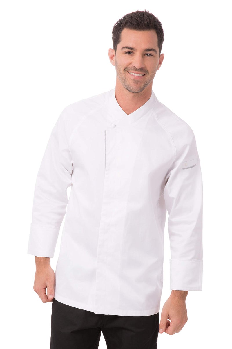 Chef Works Men's Trieste Premium Cotton Chef Coat, White, 42 - Image 5