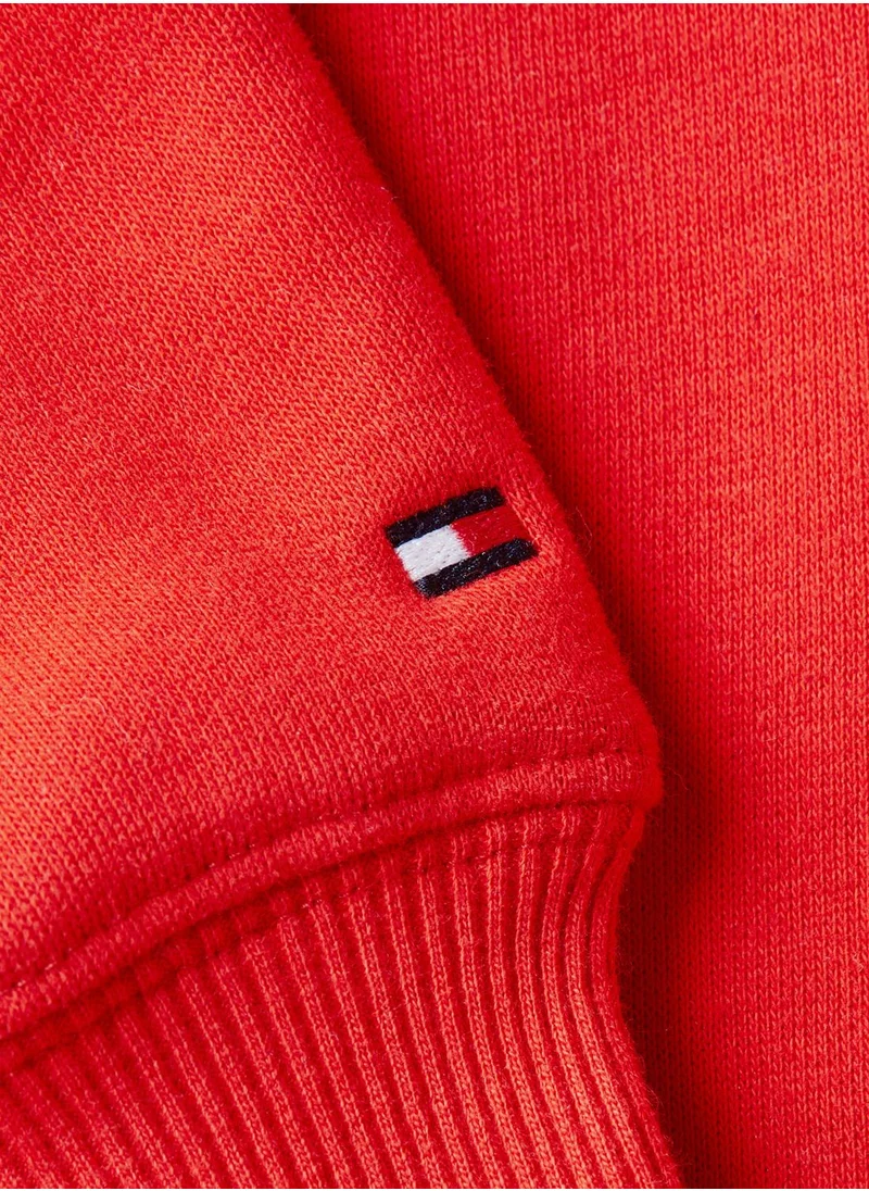 TOMMY HILFIGER Embroidered Logo Drawstring Hoodie