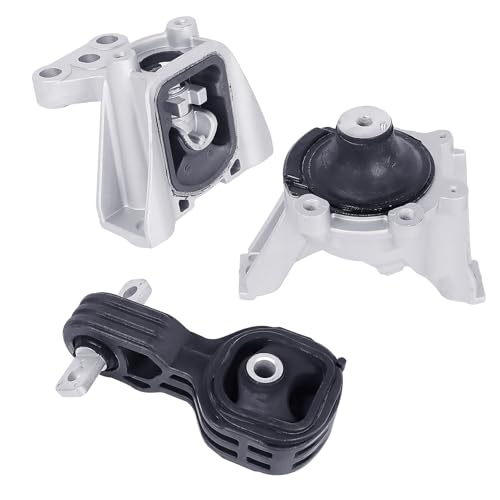 TeukRiGa Engine Motor Mount Set 3pcsCompatible with Honda CRV 2007 2008 2009 2010 2011 L4 24LReplacement for A4595 A4536 A4598 - Image 1