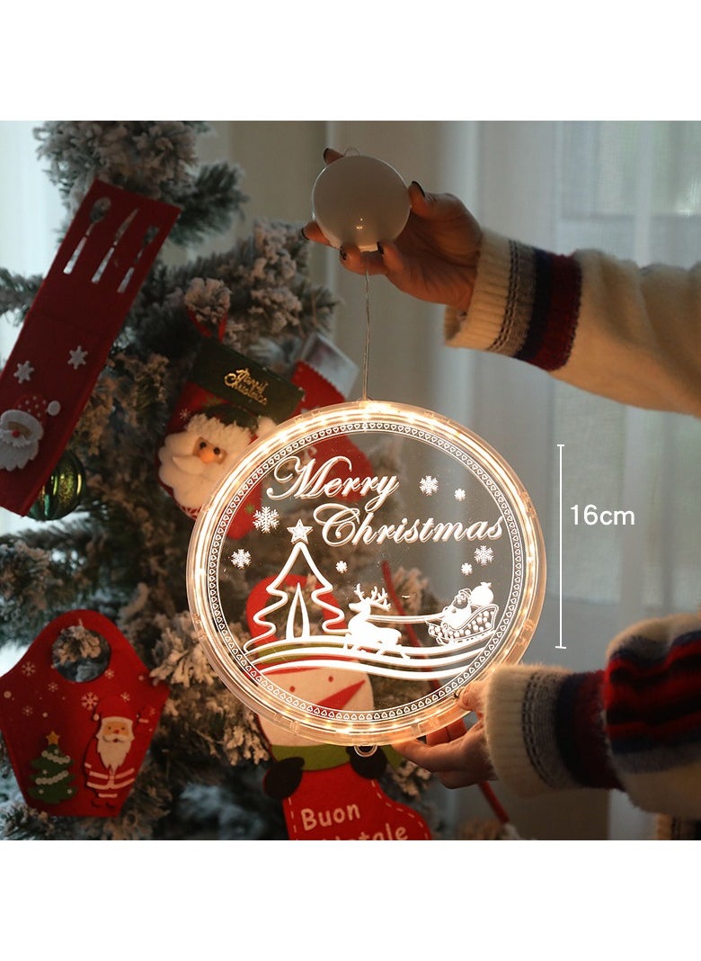 Manvik - Christmas SnowFlake Decoration 3D Light – Festive LED Sign for Holiday Cheer & Indoor/Outdoor Decor (Snowflake) - Image 1